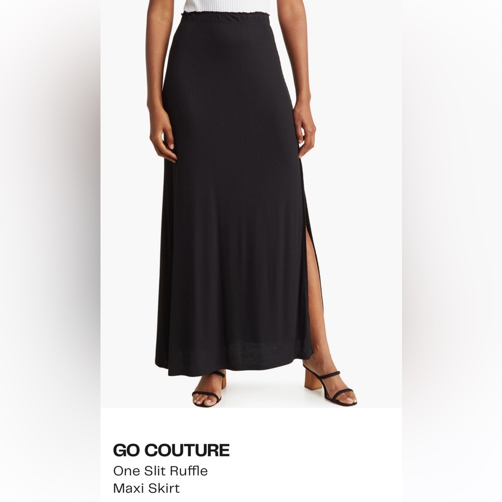 Elegant Black Maxi Skirt